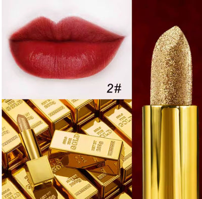 Rouge à lèvres or
