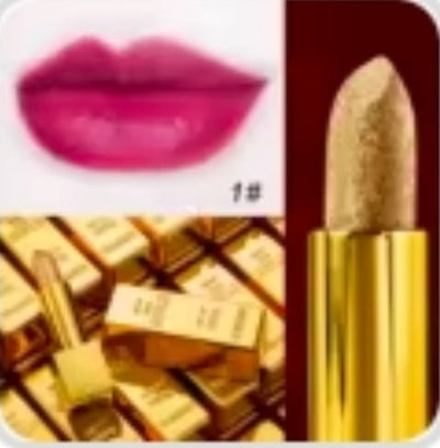 Rouge à lèvres or
