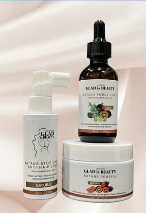 Batana pousse plus de Croissance
Pousse pour cheveux texturés Avoir des cheveux plus longs grâce à la gamme capillaire Le Secret de Batana.