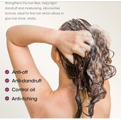 Le secret pour avoir de longs cheveux.Après shampooing à l'oignon rouge