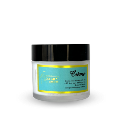 Crème hydratante à la mucine d'escargot,